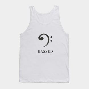 Bass clef for the based : Bassed clef Tank Top